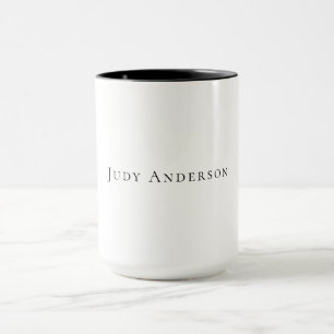 Taza Moderno y profesional Elegante Nombre