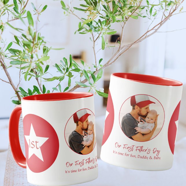 Taza Moderno y simple Guay: Día de los Primeros Padres (Subido por el creador)