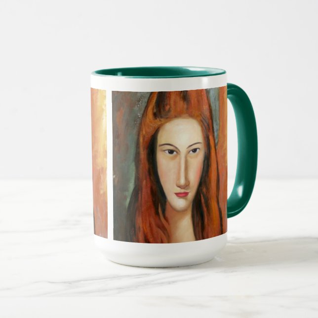 Taza Modigliani - Retrato de Jeanne Hebuterne Mug (Anverso derecho)