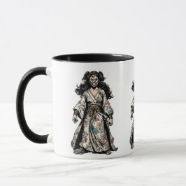 Taza Modo de rabia de Samurai - Arte de guerrero de fur