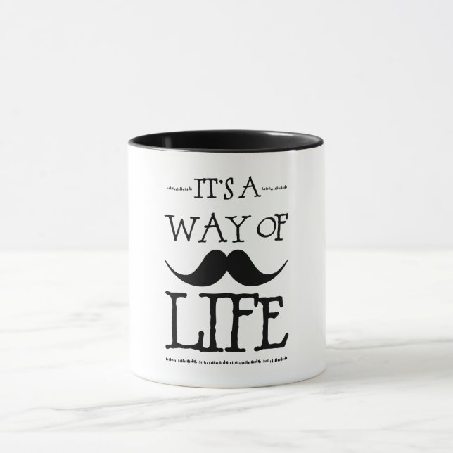 Taza Modo de vida del bigote (Centro)