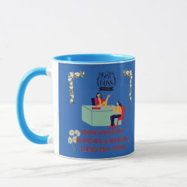 Taza Modo Jefe Activado azul