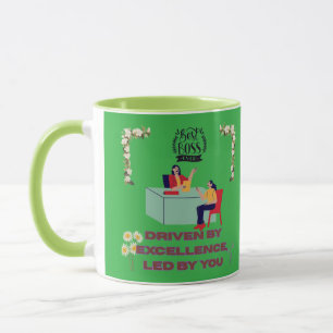 Taza Modo Jefe Activado kelly verde