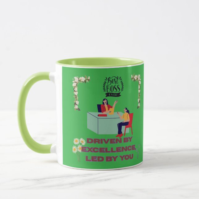 Taza Modo Jefe Activado kelly verde (Izquierda)