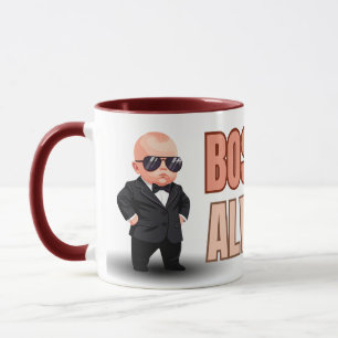 Taza Modo Jefe Siempre Activado – Cita Divertida de Jef