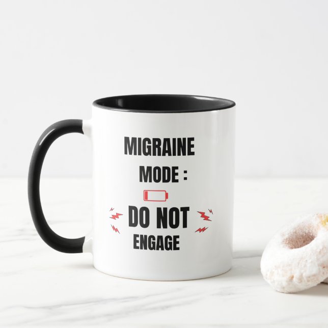Taza Modo Migraña – No Molestar  (Con donut)
