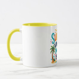 Taza Modo Vacaciones de Verano | Tropical Colorido