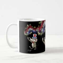 Taza Moe's Happy 4 Of July Night Mug