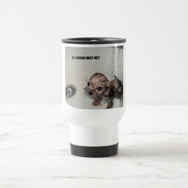 Taza mojada de Yorkie (Centro)