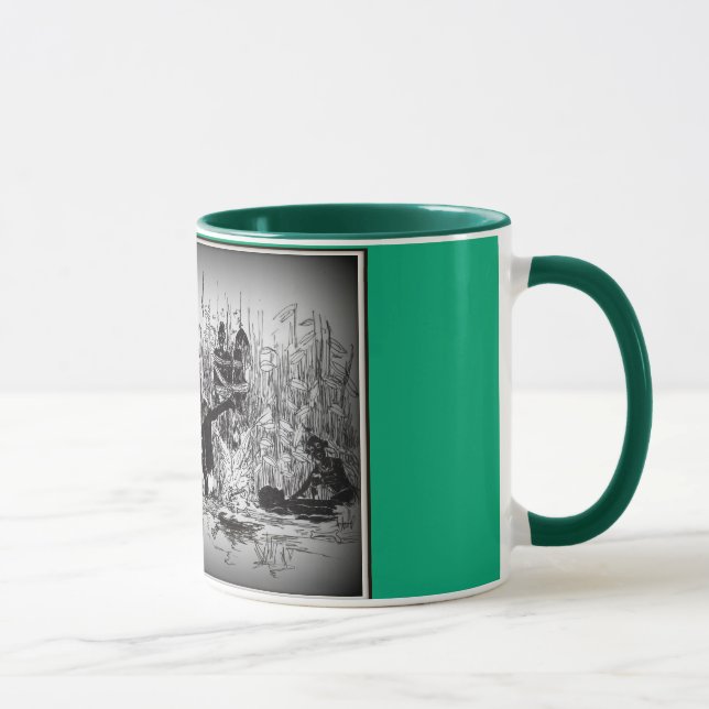 Taza Mok met kannibalen op jacht (Derecha)