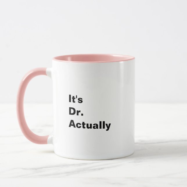 Taza Mok PHD afstudeercadeau (Izquierda)