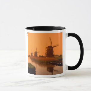 Taza Molinos de viento al atardecer, Leidschendam, País