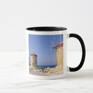 Taza Molinos de viento famosos y antiguos de Rodas Grec