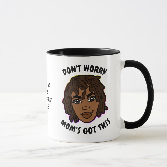 Taza MOM afroamericano cristiano (Derecha)