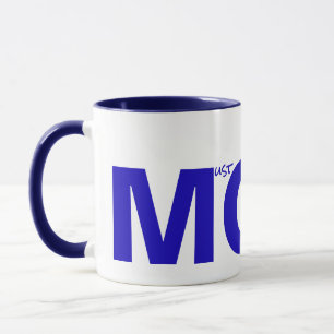 Taza MOM (debo obedecerme) Azul