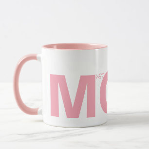 Taza MOM (debo obedecerme) Rosa