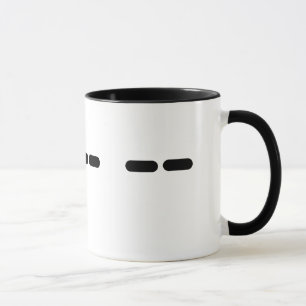Taza MOM en Morse Code Mug
