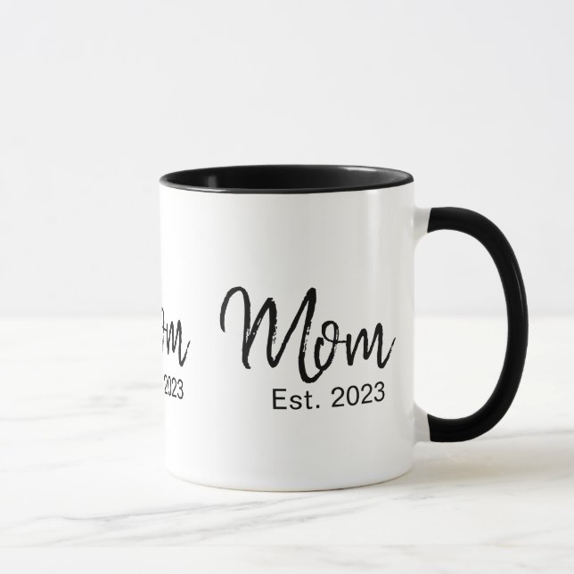 Taza Mom Established New Mom Gift (Derecha)