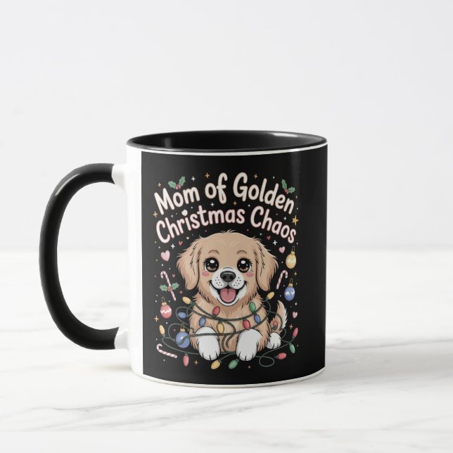 Taza Mom of Golden Christmas Chaos Badge (Izquierda)