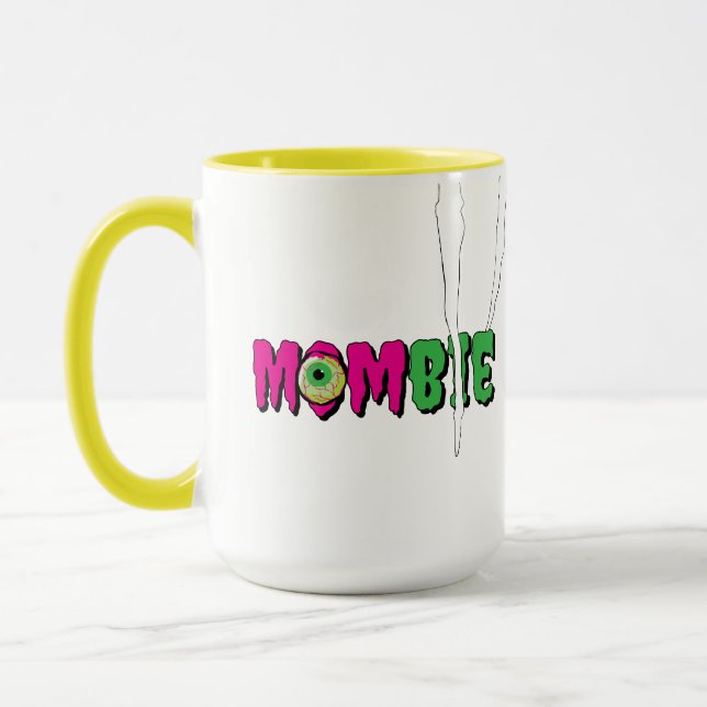 Taza MOMbie Ghoulishly Fun Funny Halloween Mug (Izquierda)