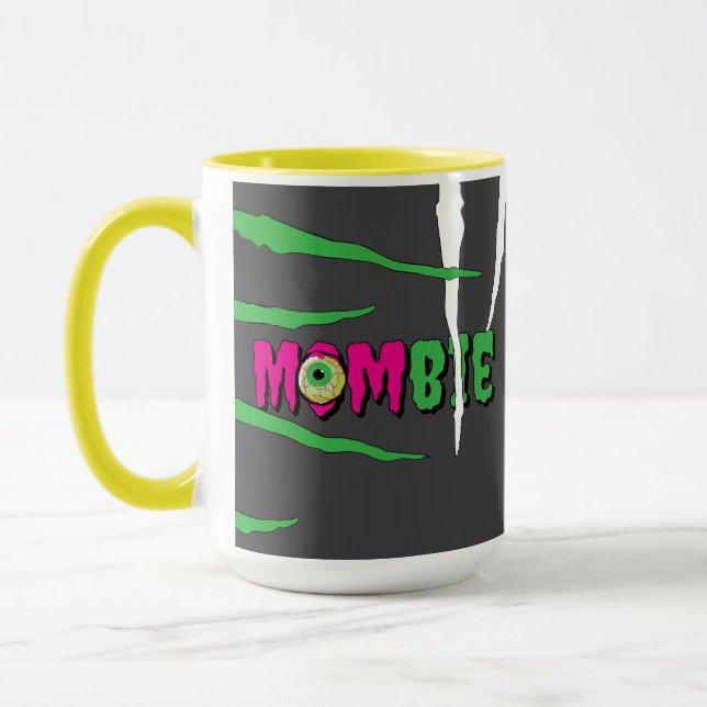 Taza MOMbie Ghoulishly Fun Funny Halloween Mug (Izquierda)