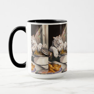 Taza Momento de cocina del Tigre Blanco