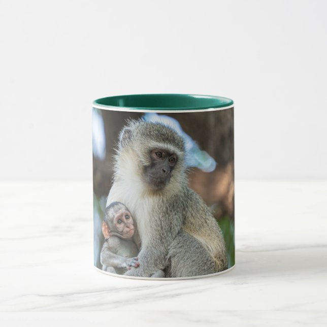 Taza Momento del Mono Africano – Vida Silvestre (Centro)