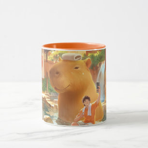Taza Momento en un manantial caliente: arte de selfie d