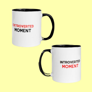 Taza Momento Extrovertido Introvertido