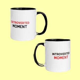 Taza Momento Extrovertido Introvertido