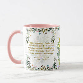 Taza Momentos felices elogian a Dios Cristiano Cita la 