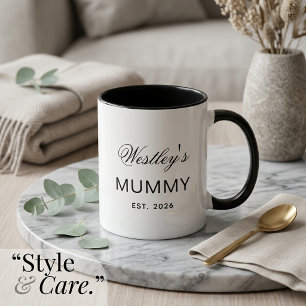 Taza Momia de Texto Personalizado Idea de Regalo Ú