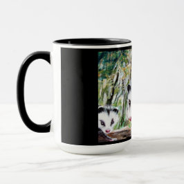 Taza Momma Opossum y los bebés mugs