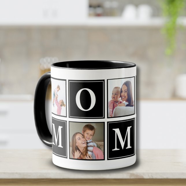 Taza Mommy Collage Script 5 Photos for Mom (Subido por el creador)