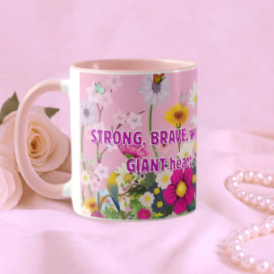 Taza Mom's floral coffee mug