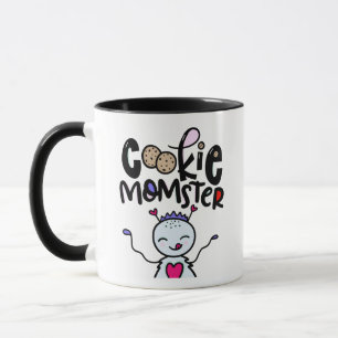 Taza Momster de galleta, dibujado a mano