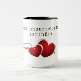 Taza Mon amour pour toi est infini.