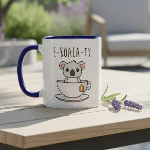 Taza Mona linda koala arcoíris Orgullo LGBTQ Igualdad