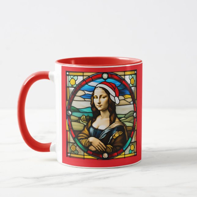 Taza Mona Lisa Christmas Stained Glass (Izquierda)