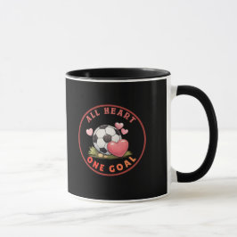Taza Mona y adorable fútbol del Día de San Valentín