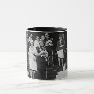 Taza Monaco Antiguo Príncipe Alberto y Princesa Grace M