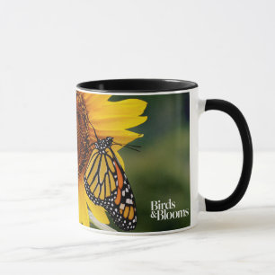 Taza Monarca Butterfies en el girasol