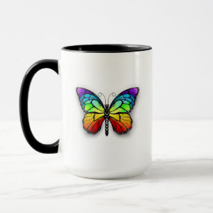 Taza Monarca de mariposa arcoiris