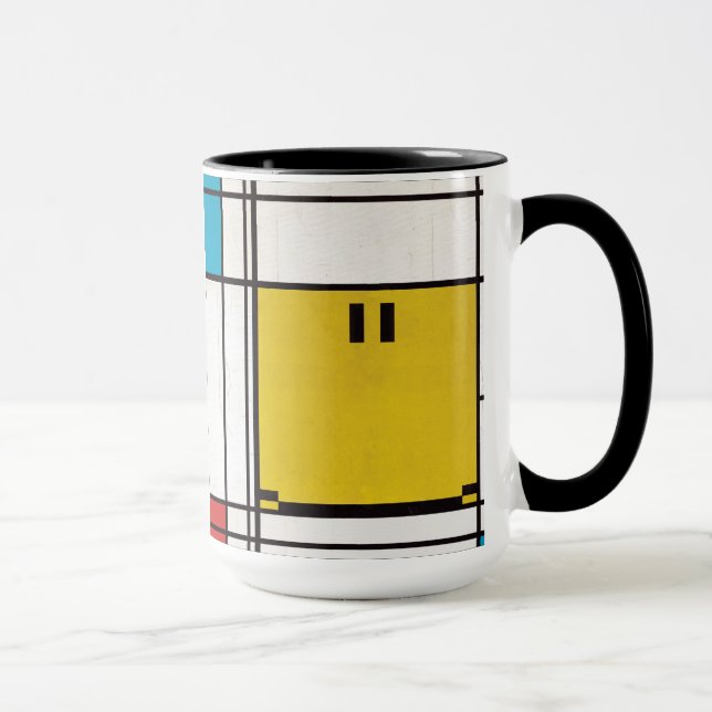 Taza mondriano alegre cara mug (Derecha)