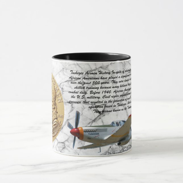 TAZA MONEDA DE AIRMEN DE TUSKEGEE  (Centro)