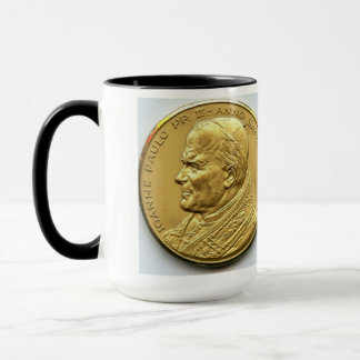 TAZA MONEDAS DE JUAN PABLO II