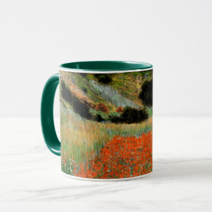 Taza Monet - Campos de amapolas en un hueco cerca de Gi
