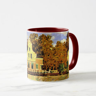 Taza Monet - Casas en el río Zaan en Zaandam,