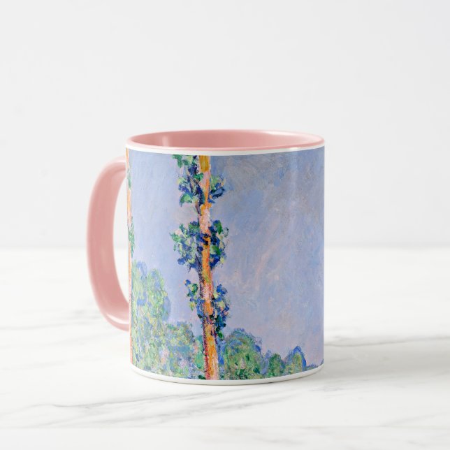 Taza Monet - Poplares, efecto rosa (Anverso izquierdo)