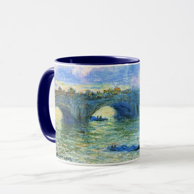 Taza Monet - Puente de Waterloo, Londres, (Anverso izquierdo)